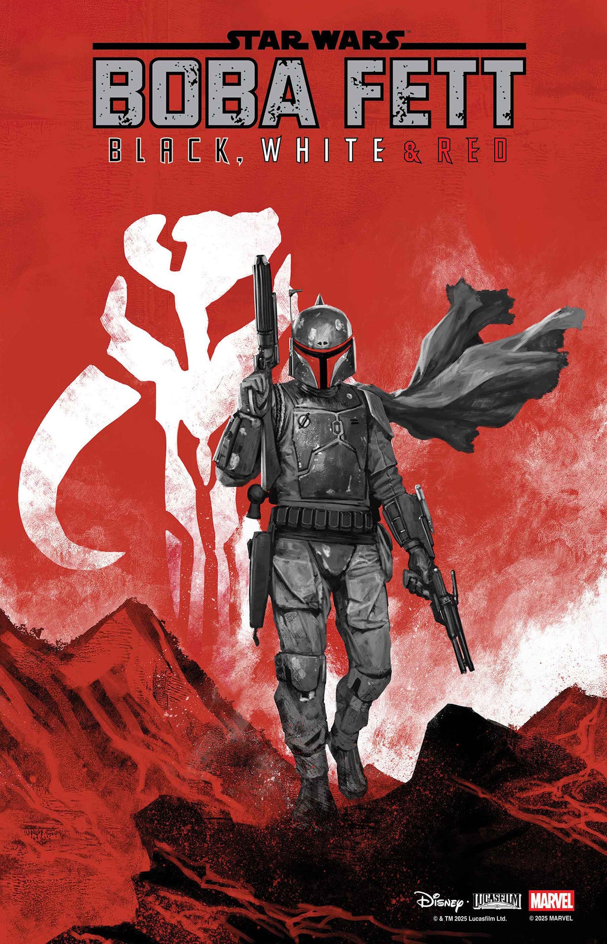 Star Wars: Boba Fett Black, White & Red #2 Skan Variant