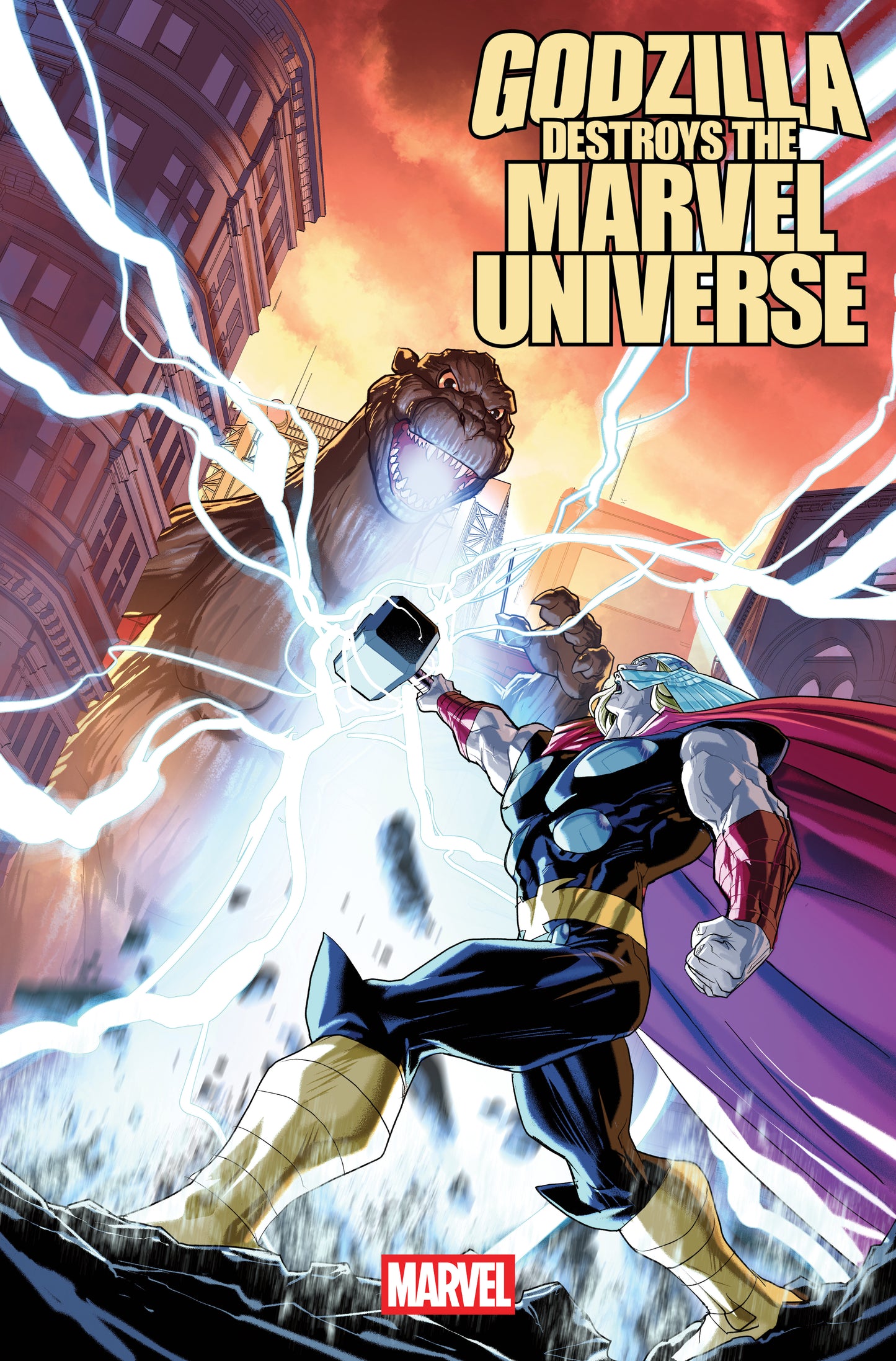 Godzilla Destroys The Marvel Universe #1 Pete Woods Variant (1:25)
