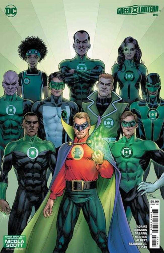 Green Lantern #15 Cover D Nicola Scott Artist Spotlight Card Stock Variant (Absolute Power)