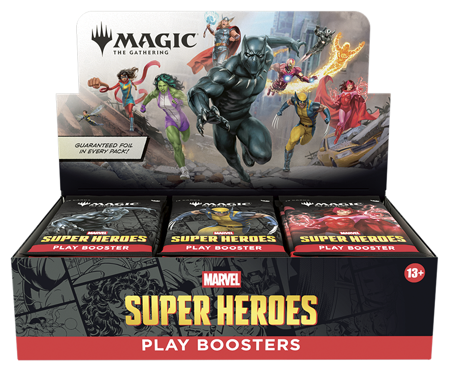 Marvel Super Heroes - Play Booster Display