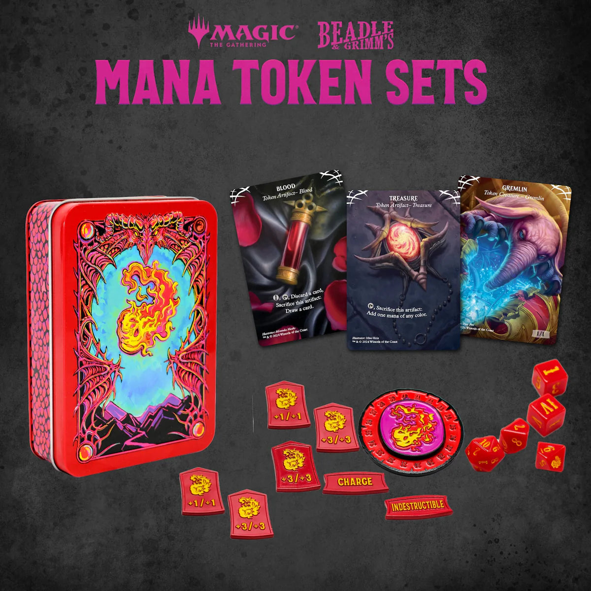 MTG Beadle Grimm's Red Mana Token Set (MTG)