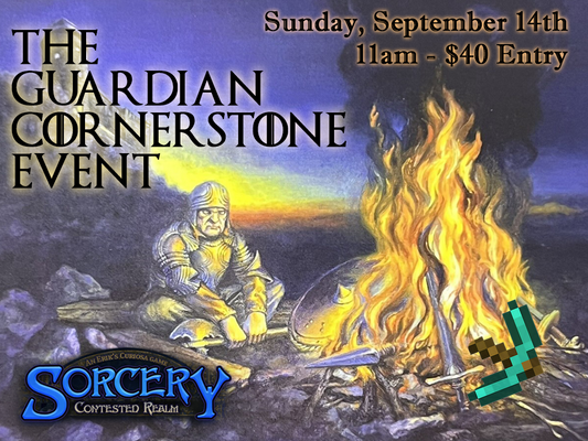 Guardian Cornerstone Event! 9/14 @ 11am $20 Entry