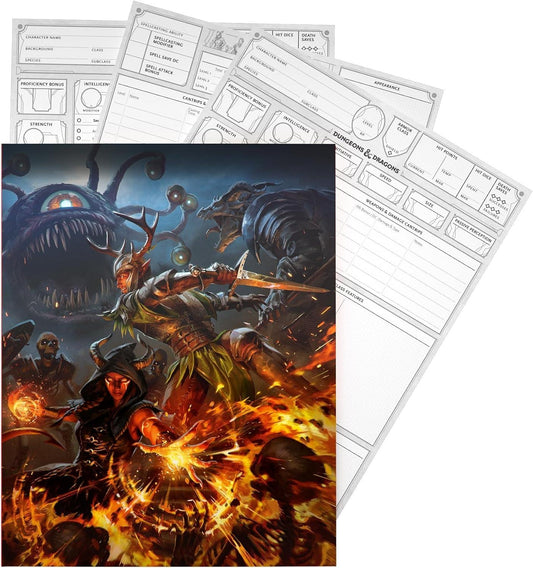 Dungeons & Dragons 2024 Character Sheets Player Accessories