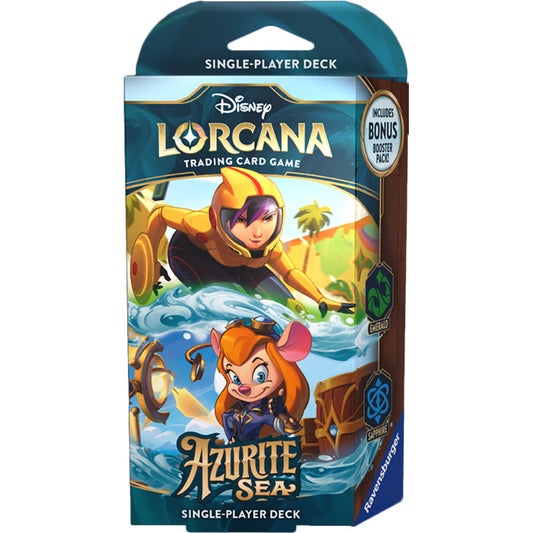 Disney Lorcana: Azurite Sea Starter Deck (Emerald & Sapphire)