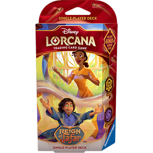 Disney Lorcana: Reign of Jafar Starter Deck (Amber & Amethyst) *PRE-ORDER 6-6-25*
